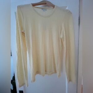 James Perse Soft Yellow Tee